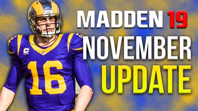 Madden 19 November Update Madden 19 November Update
